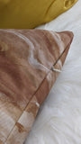 Prestigious Textiles Marble Lava Henn/Rust Velvet Fabric Handmade Cushion Cover 18"x18"