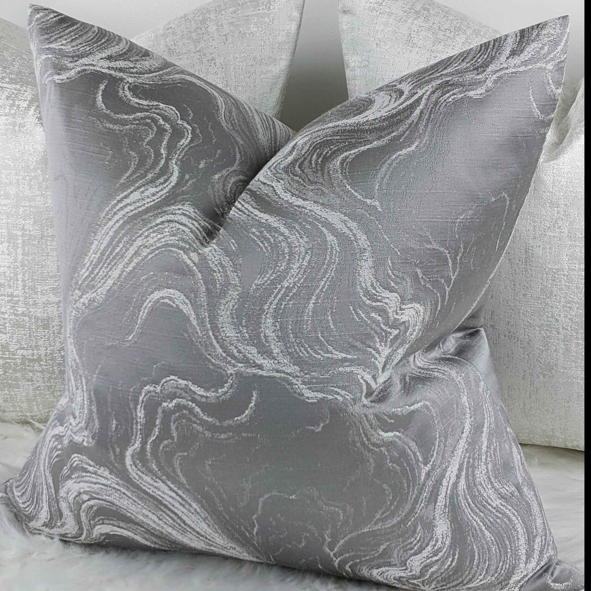 Luxury grey cushions hotsell