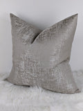 Kidman Luxury Natural Taupe Silver Specks Handmade Cushion Cover