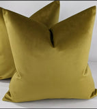 John Lewis Luxury Knitted Velvet in Mustard Fabric Cushion Cover