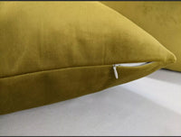 John Lewis Luxury Knitted Velvet in Mustard Fabric Cushion Cover